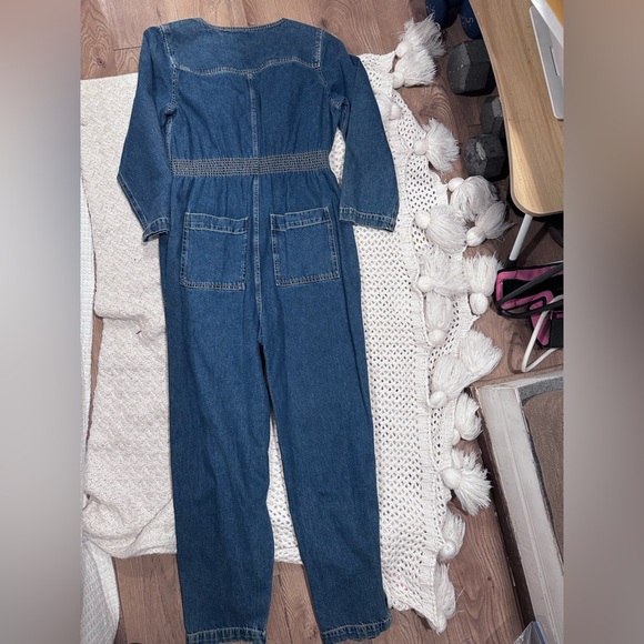 MADEWELL SMALL WOMENS Denim Jumpsuit with Front Zipper - Picture 10 of 12